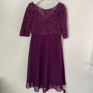 Purple flower girl dress. Size 10